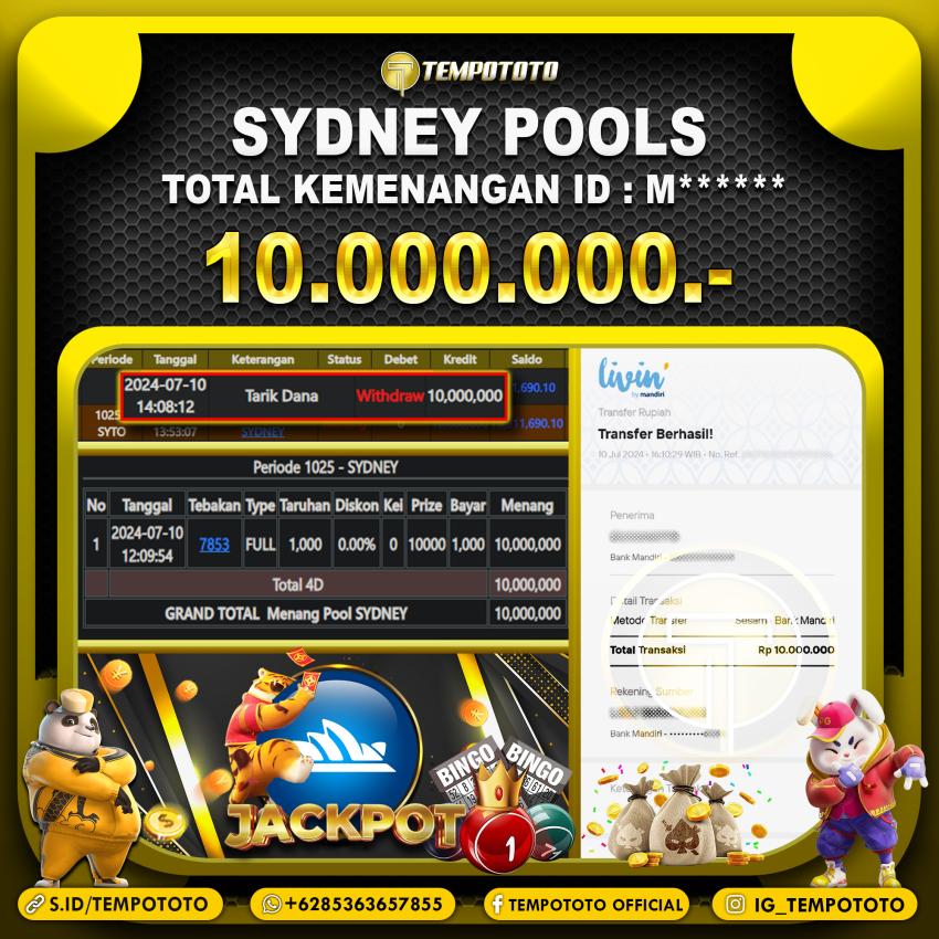 BUKTI JP TEMPOTOTO TOGEL