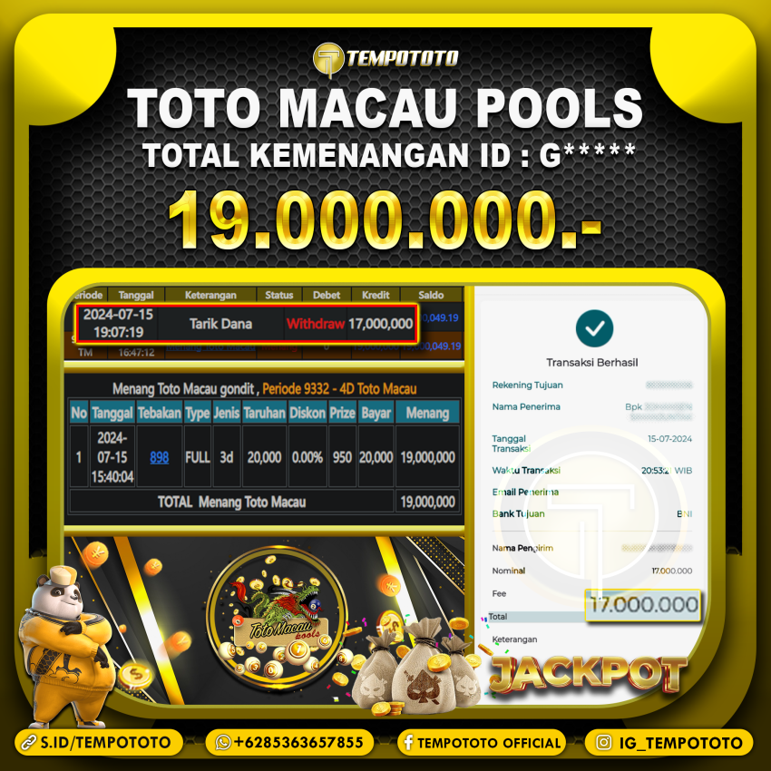 BUKTI JP TEMPOTOTO TOGEL