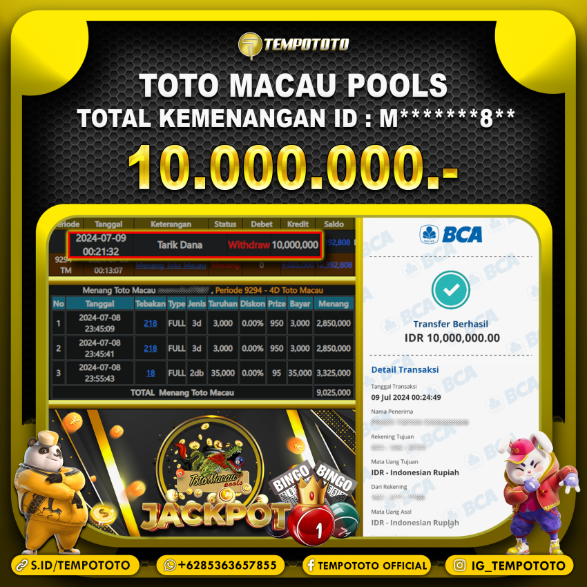 BUKTI JP TEMPOTOTO TOGEL