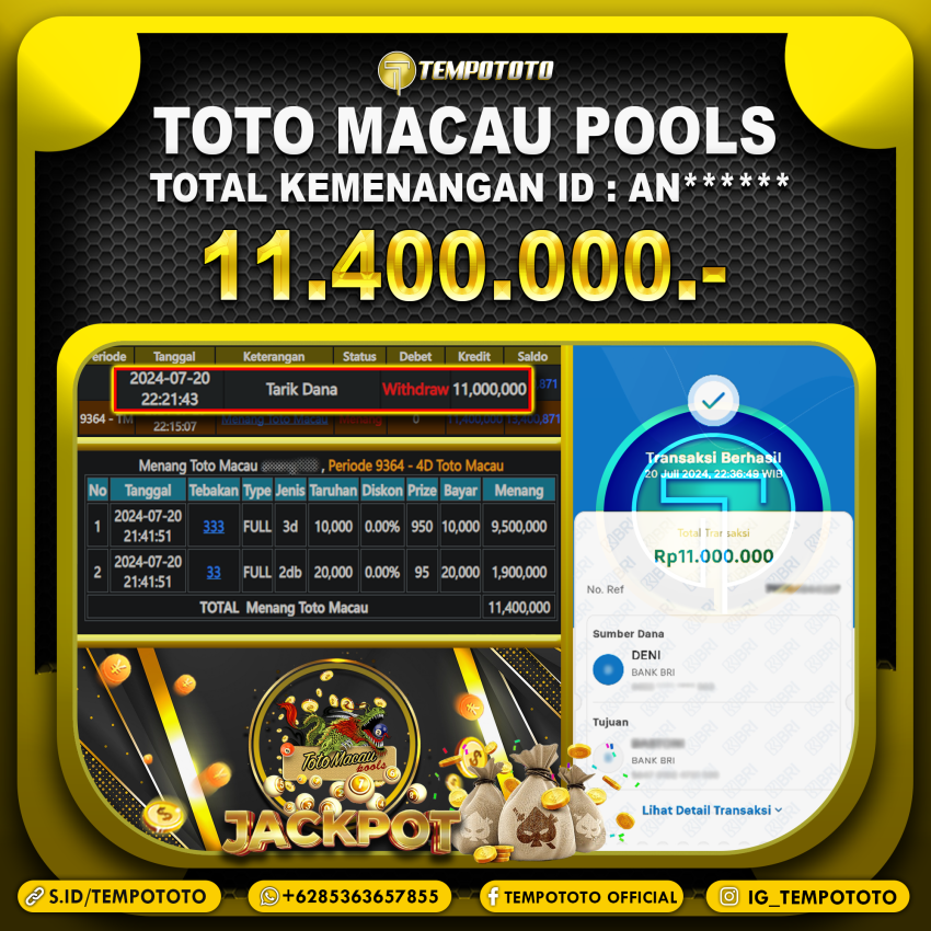 BUKTI JP TEMPOTOTO TOGEL